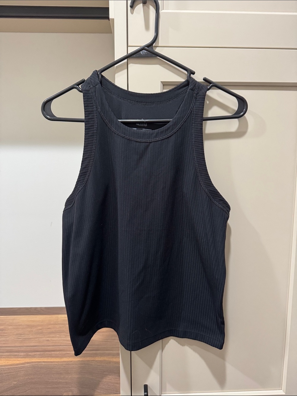 REI Black Ribbed Crewneck Tank - Women